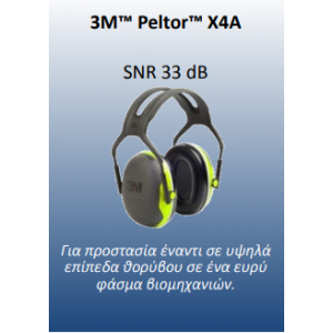 3M™ PELTOR™ X4A SNR 33 DB